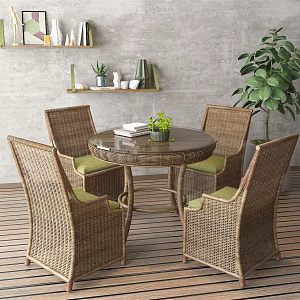 Modern Outdoor Table and Chair Leisure Chair 3d model