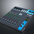 Yamaha Professional Audio Mixer With Control Knobs Faders And LED Indicators