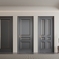 Home door single door 3d model