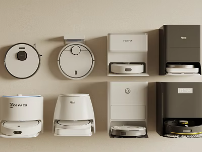 Smart Cleaning Devices In Various Styles And Designs 3d model