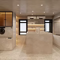 Modern Mall Store Interior With Open Layout Glass Display Shelves And Checkout Counter
