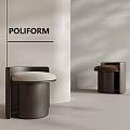 Modern Stool Sofa Stool Round Stool Low Stool 3d model