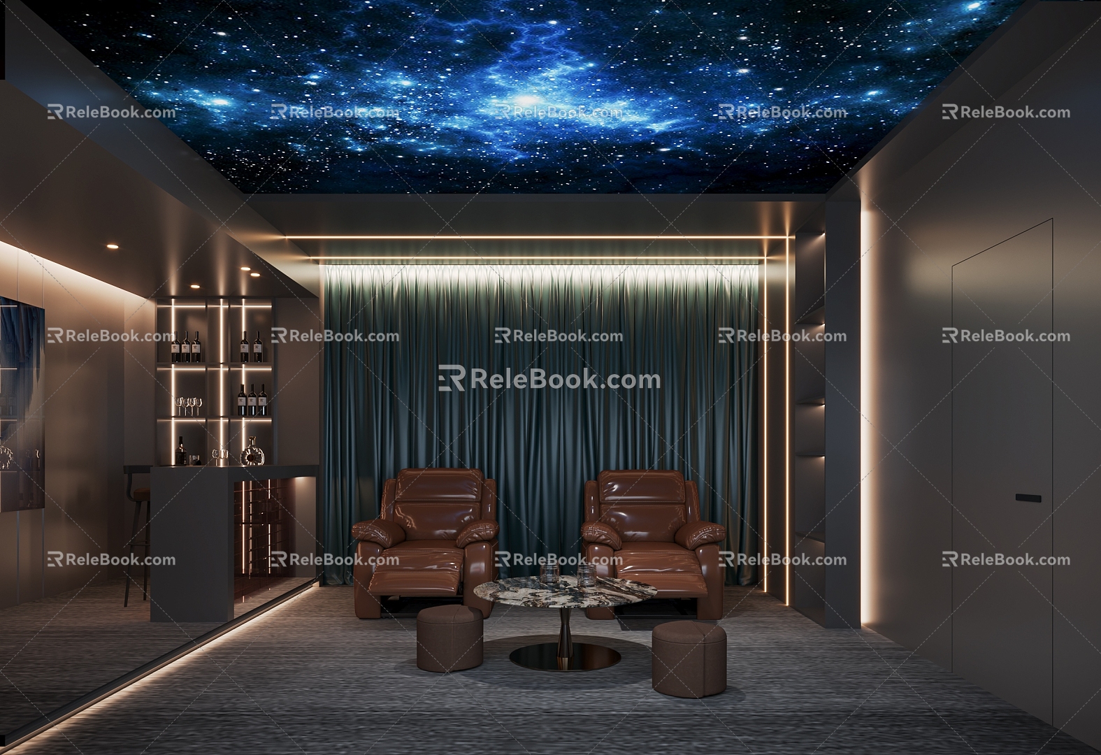 AV Room Design 3d model