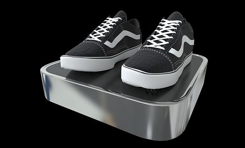 Modern Shoes Canvas Shoes Vance Sneakers Skate Shoes sneaker 3d model