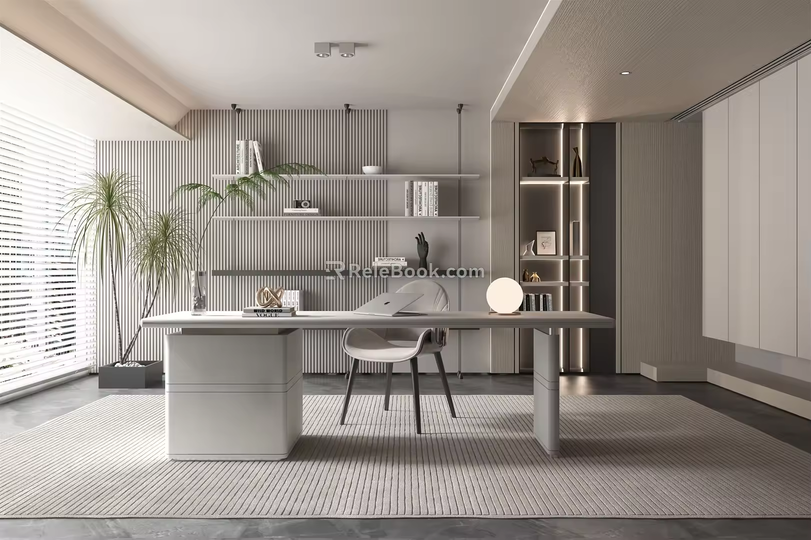 Modern study 3d model