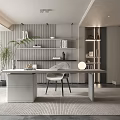 Modern study 3d model