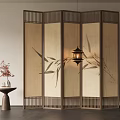 new chinese style screen 3d model