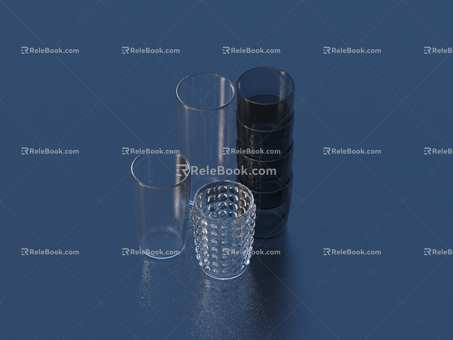 Glass Cup Wine Cup Kitchen Utensils Life Supplies 3d model