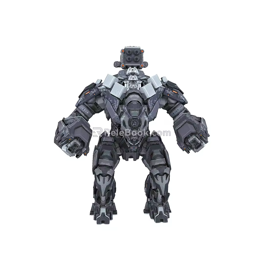 Modern Robot Mecha Warrior Future Mecha Iron Man 3d model