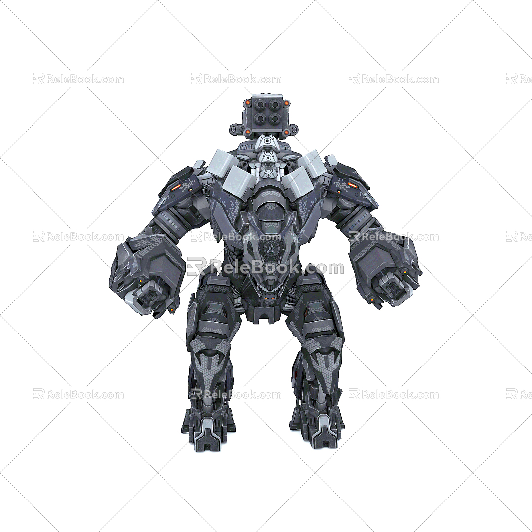 Modern Robot Mecha Warrior Future Mecha Iron Man 3d model