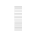 Modern Structural Component With Vertical White Slats And Black Dividers