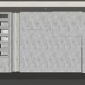 Modern background wall 3d model