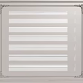 Modern Wall Decorative Lines With Horizontal Patterns Frame Detailing And Interior Design 3d model