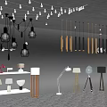 Modern lamp combination 3d model
