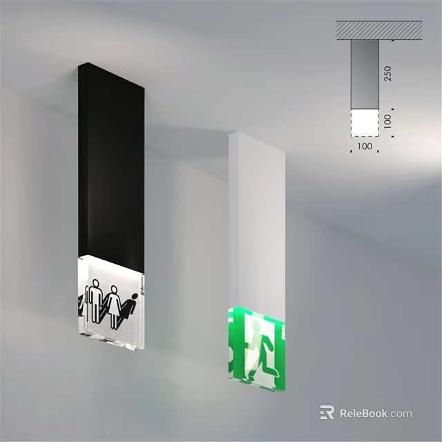 Modern Black And White Downlights And Spotlights For Indoor Ceiling Lighting 3d model 
