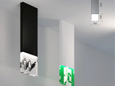 Modern Black And White Downlights And Spotlights For Indoor Ceiling Lighting 3d model