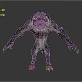 Ferocious Game Movie Character With Shark Like Head Sharp Teeth Muscular Body And Sharp Claws