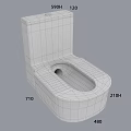 White Modern Ceramic Toilet With Sleek Design And Clean Lines