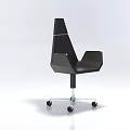 Modern Black Office Chair With Swivel Base Ergonomic Design And Sleek Look