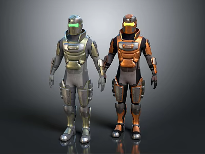 Modern Robot Mech Warrior Machine Battlearm Mechanical Battlearm Machine Warrior Fighting Robot Game Robot 3d model