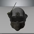 Camouflage Military Tactical Helmet With Goggles Antenna And Protective Design