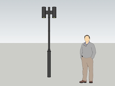 Modern street lamps model