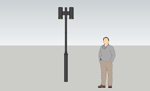 Modern street lamps 3d model