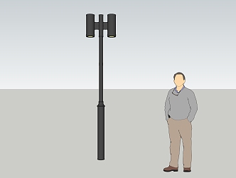 Modern street lamps 3d model