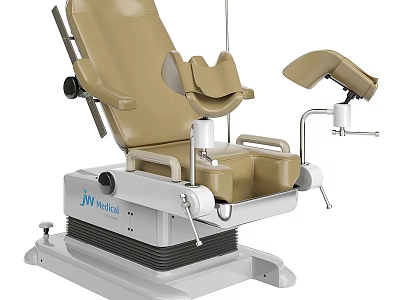 MV Medical Beige White Adjustable Ergonomic Patient Examination Table 3d model