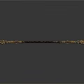 Intricately Carved Decorative Wooden Staff With Ornate Patterns And Detailed Designs