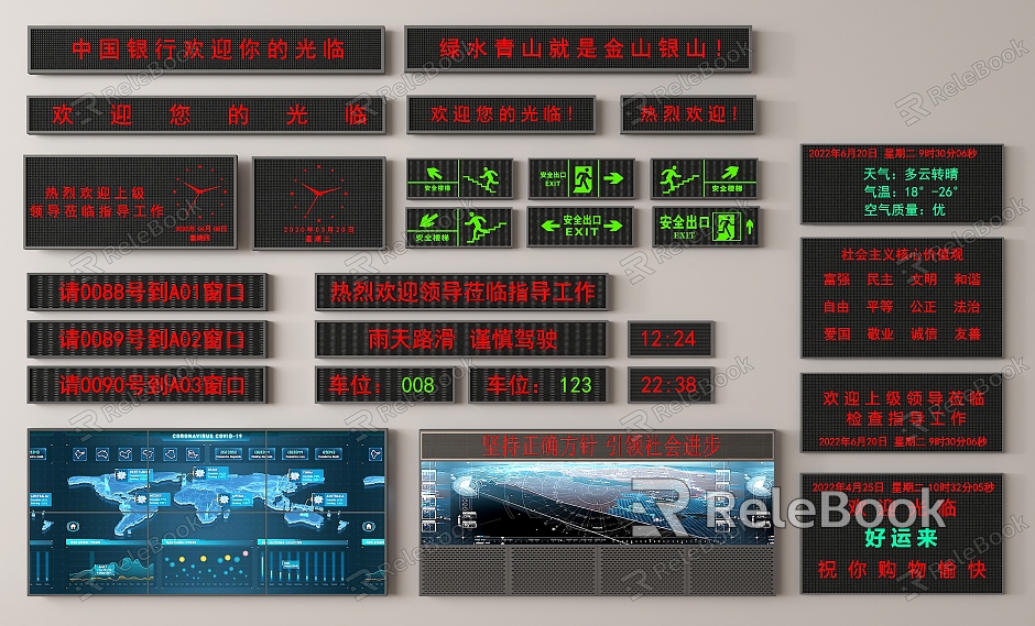 LED electronic display model