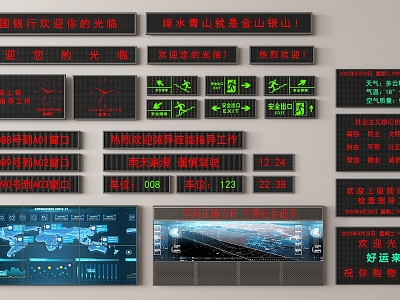 LED electronic display model