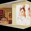 Elegant DUOHUA VIVINER Store Interior With Purple Walls Golden Decorations And Shoe Displays