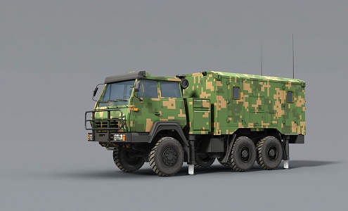 military command vehicle command vehicle military communication vehicle logistics support vehicle command shelter military supply vehicle military transport vehicle 3d model