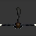 3D Character Model In Dark Bodysuit With Goggles And Armor Standing Arms Outstretched