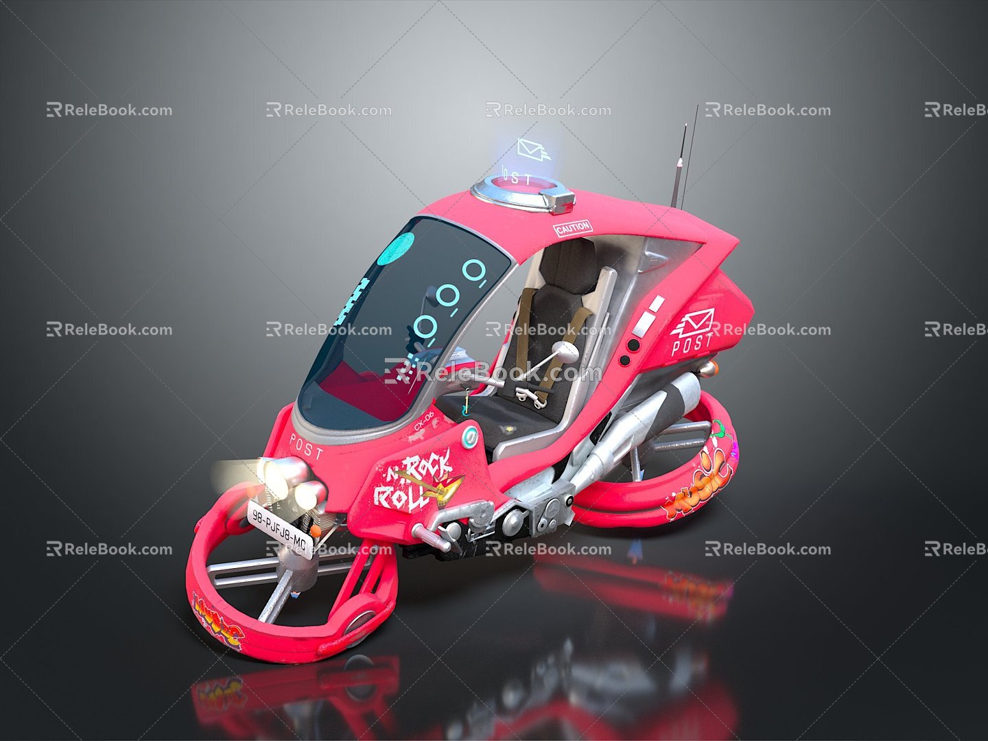 Suspension Motorcycle Maglev Motorcycle Jet Motorcycle Science Fiction Motorcycle Concept Motorcycle Flying Car 3d model