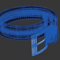 Black Leather Belt With Sleek Metal Buckle And Smooth Surface Design