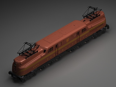 Modern locomotive 3d model