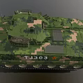 ZBD-04 Tracked Infantry Fighting Vehicle Armored Vehicle Reconnaissance Vehicle Armored Transport Vehicle Armored Vehicle Low Face Number Low Model Simple Model Game Film and Television Realism 3d model