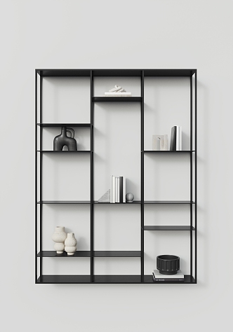 hanging cabinet decorative cabinet bookcase 3d model