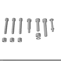 Stainless Steel Metal Fasteners Including Screws Bolts And Nuts Assortment