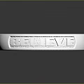 Sleek Metallic Ring Engraved With HERITAGE For Daily Life Accessory Use