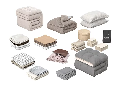 Clothes Folding Clothes Knitwear Clothing Woven Blanket Fabric Blanket 3d model