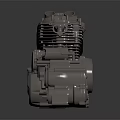 modern engine motorcycle engine motorcycle engine single cylinder engine 3d model