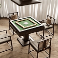 New Chinese Mahjong Table Entertainment Table 3d model