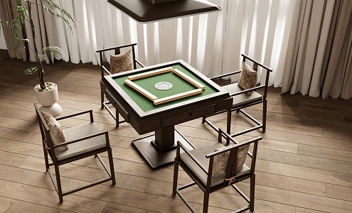 New Chinese Mahjong Table Entertainment Table 3d model