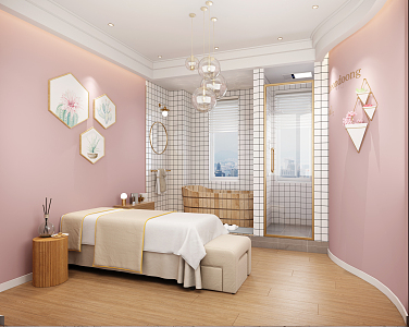 Modern spa beauty salon 3d model