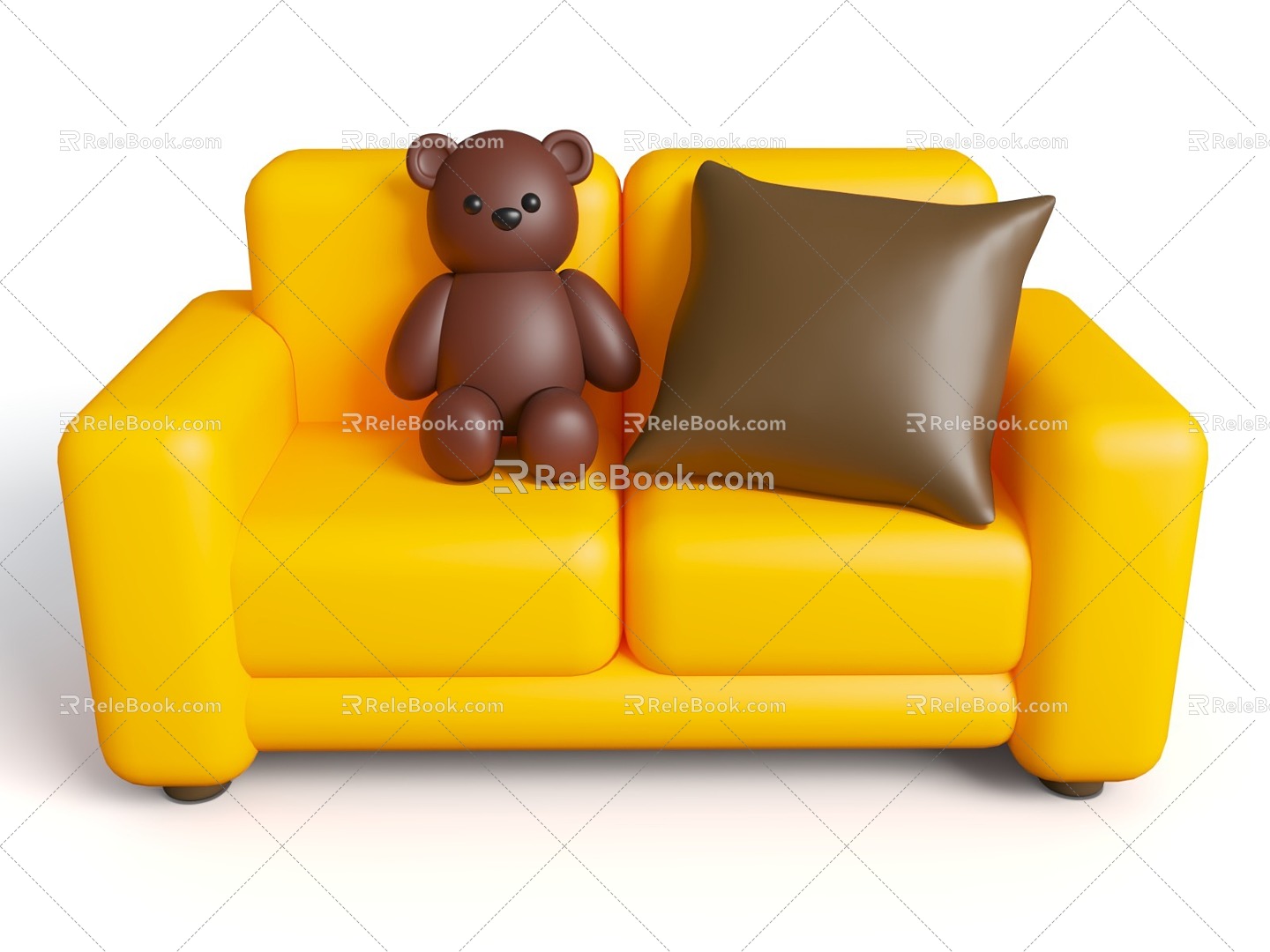 Cartoon style sofa mg style sofa cartoon Icon 3d model