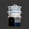 Modern luxury cruise ship cruise ship giant cruise ship large cruise ship 3d model