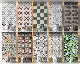 Modern Tile Combination Tile 3d model